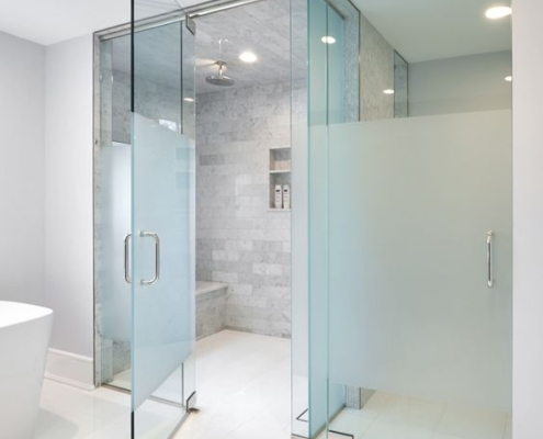 frosted shower room glass